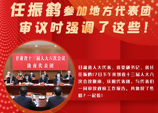 【2022凯发k8两会·图解】任振鹤参加地方代表团审议时强调了这些！